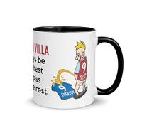 Wee On The Rival's Shirt | Football Fan Rivalry Mugs | Black Handle Mug Great Funny Gift for a Football Supporter Present Coffee Tea Color Inside(Aston Villa V Everton) - Black