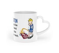Wee On The Rival's Shirt | Football Fan Rivalry Mugs | Heart Handle Mug Great Funny Gift for a Football Supporter Present Coffee Tea Mug Cup (Everton V Aston Villa) - White
