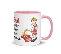 Wee On The Rival's Shirt | Football Fan Rivalry Mugs | Light PinkHandle Mug Great Funny Gift for a Football Supporter Present Coffee Tea Color Inside(Arsenal V Nottingham Forest) - Light Pink