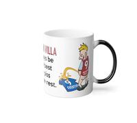Wee On The Rival's Shirt | Football Fan Rivalry Mugs | Magic Mug Great Funny Gift for a Football Supporter Present Coffee Tea Color Changing (Aston Villa V Everton) - Black