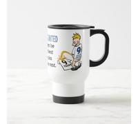 Wee On The Rival's Shirt | Football Fan Rivalry Travel Mugs | Great Funny Gift for a Football Supporter Present Coffee Tea Leak Proof Cup(Leeds United V Fulham) - White