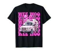 Wee Woo Ambulance Driver Paramedic EMT Emergency Girl Mom T-Shirt