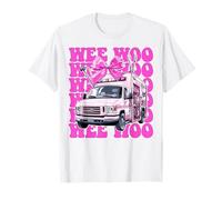 Wee Woo Ambulance Driver Paramedic EMT Emergency Girl Mom T-Shirt