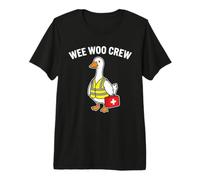 Wee Woo Crew Duck Safety Vest First Aid Meme Premium T-Shirt