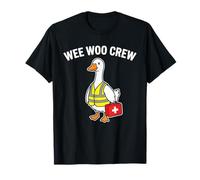Wee Woo Crew Duck Safety Vest First Aid Meme T-Shirt