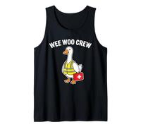 Wee Woo Crew Duck Safety Vest First Aid Meme Tank Top