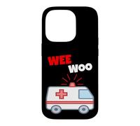 Wee Woo Funny Ambulance EMR EMS Paramedic First Responder Case for iPhone 14 Pro