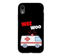 Wee Woo Funny Ambulance EMR EMS Paramedic First Responder Case for iPhone XR