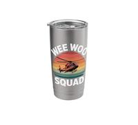 Wee Woo Squad Fire Helicopter Kids Rescue Fun Retro Stainless Steel Insulated Tumbler