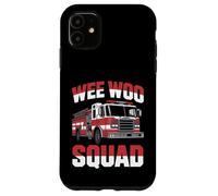 Wee Woo Squad Funny Firefighter Humor Case for iPhone 11