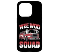 Wee Woo Squad Funny Firefighter Humor Case for iPhone 15 Pro
