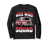 Wee Woo Squad Funny Firefighter Humor Long Sleeve T-Shirt