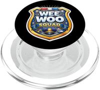 Wee Woo Squad Funny Police Officer Future Policeman Kids Boy PopSockets PopGrip for MagSafe