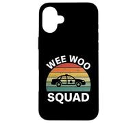 Wee Woo Squad Police Car Emergency Vehicle retro Case for iPhone 16 Plus