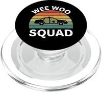 Wee Woo Squad Police Car Emergency Vehicle retro PopSockets PopGrip for MagSafe