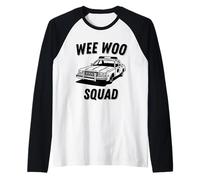 Wee woo squad | Police | Vintage | Cop | Car | Police car Raglan Baseball Tee