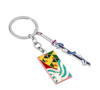 Weeb Keychains Demon Slayer Keychain Set - Giyu, Tanjiro, Nezuko, Sanemi, Rengoku, Inosuke, Shinobu & Muichiro Anime Keychains & Sword Charms | Demon Slayer Merch Gifts | Giyu Tomioka Keychain