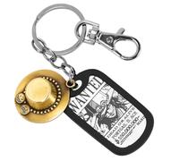 Weeb Keychains One Piece Anime Keychain with Straw Hat & Metal Dog Tag, Premium Zinc Alloy One Piece Merch for Portgas D Ace Fans, Durable, Lightweight Keychain Gift for Everyday Carry