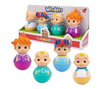 Giochi Preziosi CoComelon Weebles Early-Learning 7.5cm Play Figure Toys - Pack of 4 Characters