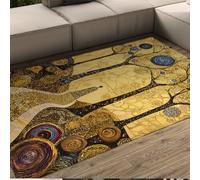 WEECHAINGE Classic Art Print Rugs 60x90cm Winding Path Fantasy Forest Swirl Pattern Door Mat Easy to Clean Thin Washable Boho Carpet for Living Room Study