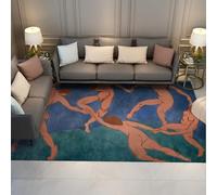 WEECHAINGE Dance by Henri Matisse Area Rugs 200x300cm for Living Room Abstract Matisse Bedroom Rugs Large Washable Blue Soft Vintage Floor Carpet Non Slip for Bedroom Kitchen Office Living Room Decor