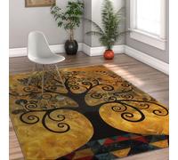 WEECHAINGE Fantasy Tree of Life Area Rugs for Living Room, 100x150cm Modern Abstract Art Accent Rug Washable Non Slip Soft Low Pile Indoor Carpet Home Decor