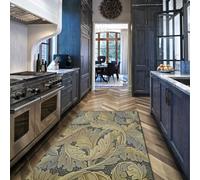 WEECHAINGE Floral Art Machine Washable Rugs Living Room Large Soft Short Pile Vintage William Morris Botanical Area Rugs for Bedroom Lounge Non Slip Carpet Traditional Design Rug 80x150cm