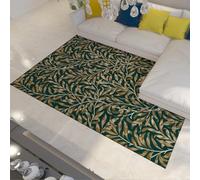 WEECHAINGE Victoria Plants Print Area Rugs Traditional William Morris Area Rug Vintage Design Carpet 140x200cm for Hallway Rugs Watercolor Botanical Art Living Room Office Floor Carpets