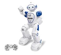 WEECOC RC Robot Toys Gesture Sensing Smart Robot Toy Speaking (Blue)