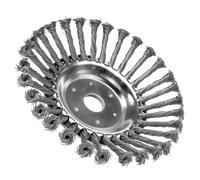 Weed Brush Cutter, Wild Herb Brush for Brush Cutter, 8 Inch Professional Weed Brush for Grass Trimmer, 25 mm Bore Steel Brush for Lawn Mower Brush, Removal of Weeds and Moss (8 Inches)