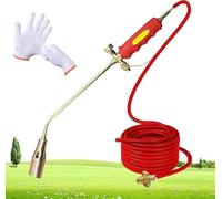 Weed Burner Torch, 1,900,000 BTU Portable Flame Thrower for Weeding, Roofing, Ice Snow Removal, Road Marking, Includes 1.2m Tube, Compatible with Propane Tank