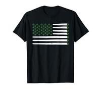 Weed Cannabis Patriot Joint American Flag Marijuana Gift T-Shirt