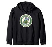 Weed, don't panic, it's organic 420 club Zip Hoodie