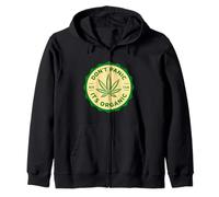 Weed, don't panic, it's organic 420 club Zip Hoodie