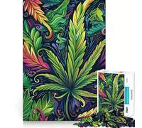 Weed II Jigsaw Puzzles1000 Pieces Recall Skill Fun Professional Grade Cutting Thoughtful Gift for Mind Activity (38x26cm)