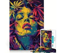 Weed III Jigsaw for Adults1000 Pieces Brain Focus Game Precision Cut Smooth Edges Amusing Challenge for Waiting Time (50x75cm)