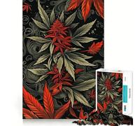 Weed IV Jigsaw Puzzles 1000 Pieces Focus Boost Fun Laser Cut for Flawless Fit Bonding Activity for Loved Ones (38x26cm)