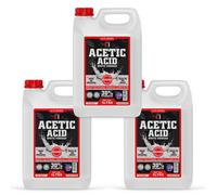 Pure White Vinegar 30% Acetic Acid Glyphosate Free Concentrate 6 x Stronger Than Regular White Vinegar | Cleaning Vinegar, Tough Stain Remover & Natural Weed Killer for Garden Use (3 x 5L)