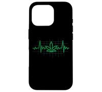 Weed Leaf Heartbeat 420 Cannabis Marijuana Stoner Poison Case for iPhone 16 Pro