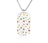 Weed Leaves Pattern Novelty Pendants Necklaces