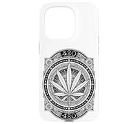 Weed Mandala Marijuana 420 Cannabis Pot Smoker Case for iPhone 15 Pro