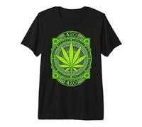 Weed Mandala Marijuana 420 Cannabis Pot Smoker Premium T-Shirt