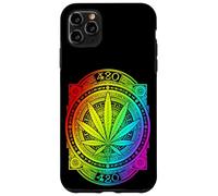 Weed Mandala Marijuana 420 Cannabis Pot Smoker Rainbow Case for iPhone 11 Pro Max