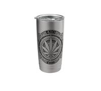 Weed Mandala Marijuana 420 Cannabis Pot Smoker Stainless Steel Insulated Tumbler