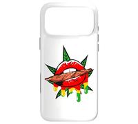 Weed Mouth Women Men Lips Juneteenth Bling Bite Funny Lip Case for iPhone 17 Pro Max