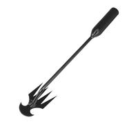 Weed Puller Tool,Weed Puller,Weeding Tool,Weeding Artifact Uprooting Weeding Tool,4 Teeth Manganese Manual Weed Remover Tool with Long Handle, Durable Steel Weeding Claw Uprooting Tool(Black 19.7in)