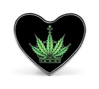 Weed Queen Crowned Funny Lapel Pins Heart Button Brooch Badge Pin Hat Clothes Bag Jewelry for Men Women