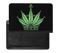 Weed Queen Crowned Travel Passport Wallet Holder Cover Case Protector with Card Slots for Men Women