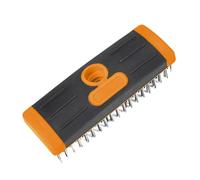 Weed Remover Tool 3-in-1- Moss - Debris & Weed Puller Wire Brush Scraper - Heavy-Duty Steel Brush Bristles - Adjustable Height - Ideal For Brick, Concrete, Paving And More - (WB-H-LG)