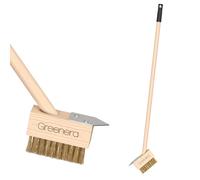 Weed Remover Tool Long Handle for Cleaning Patios,120cm Patio Cleaner Garden Brush,Wire Broom with Angled Wire Bristles,Weed Brush for Cleaning Block Paving and Driveway